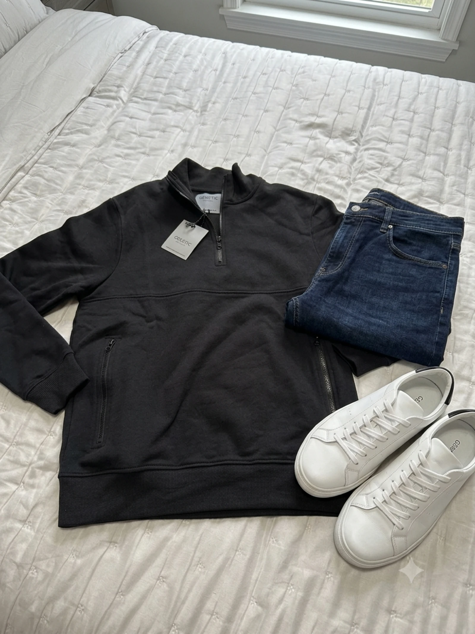 Sudadera Genetic Apparel Negra 1/4